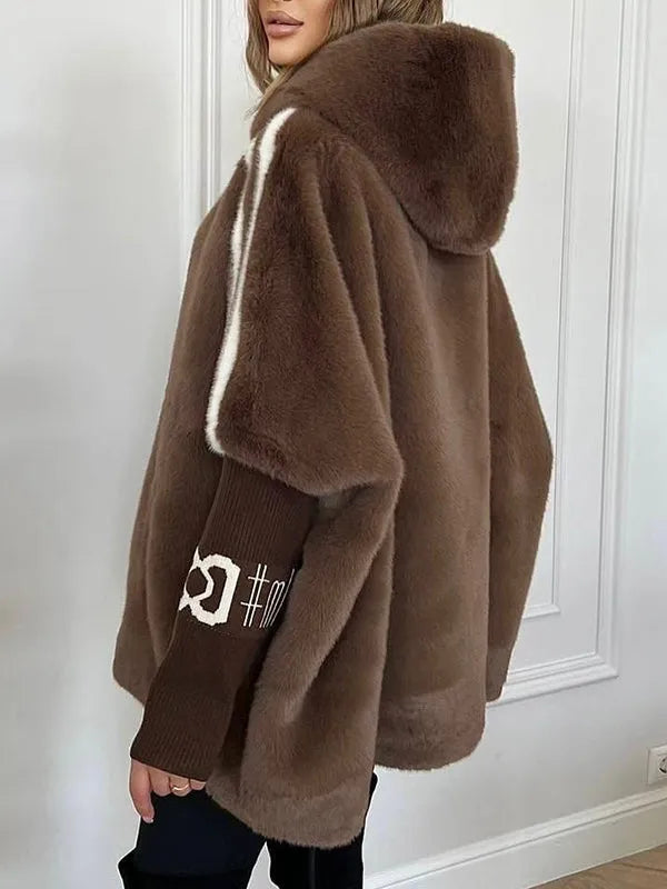 Vellaro chaqueta de pelo con capucha