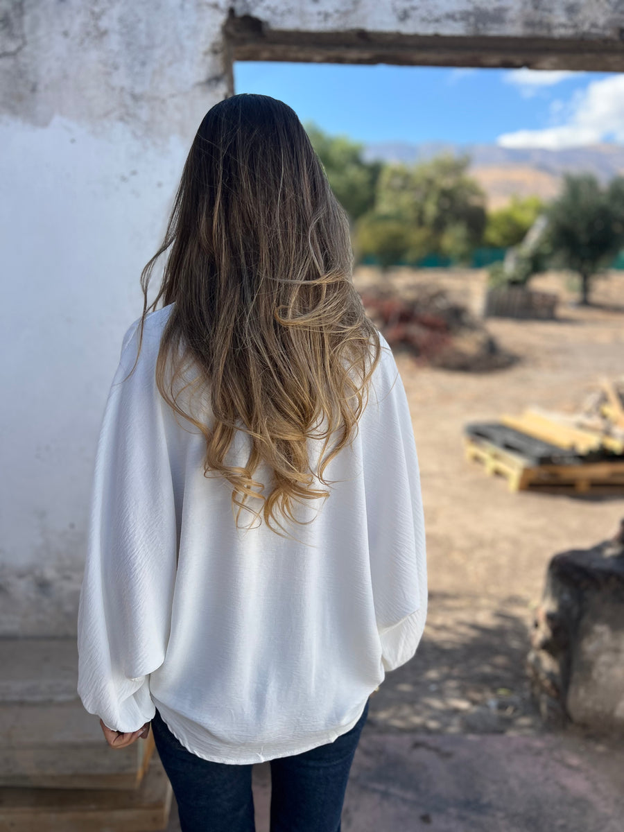 Vellaro blusa larga con botones