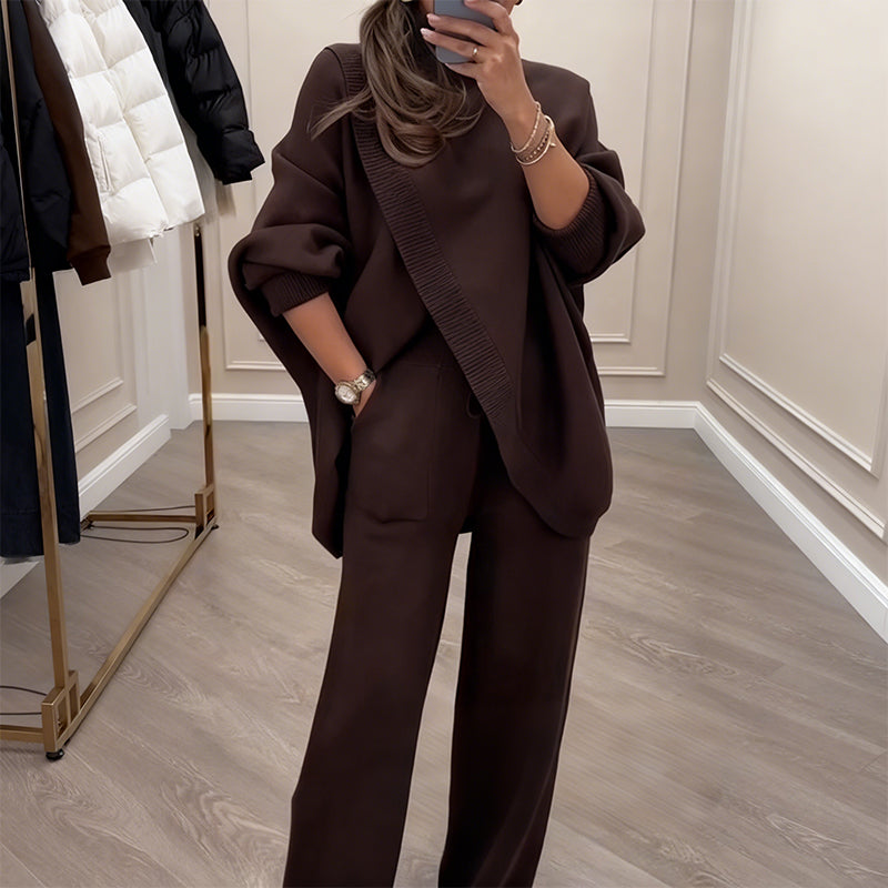 Vellaro conjunto oversize asimétrico de punto