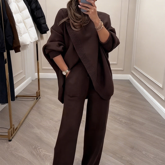 Vellaro conjunto oversize asimétrico de punto